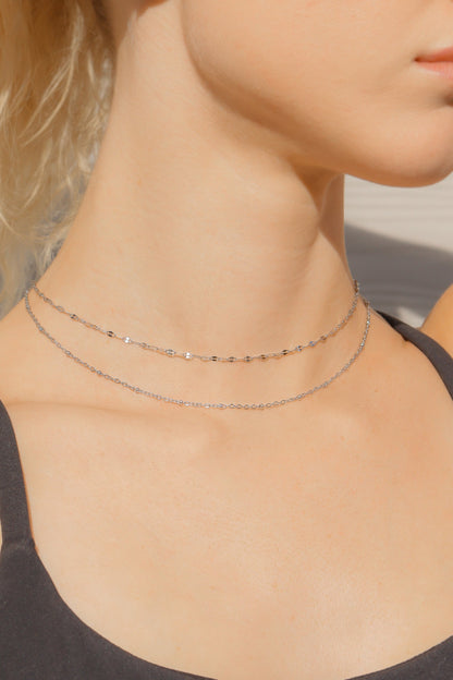 18K Gold PVD Stainless Steel Lip Chain Necklace