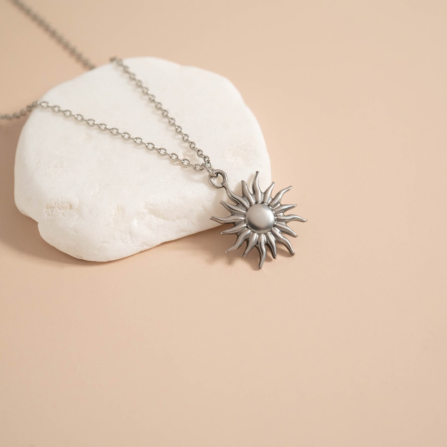 18K Gold PVD Stainless Steel Mystic Sun Charm