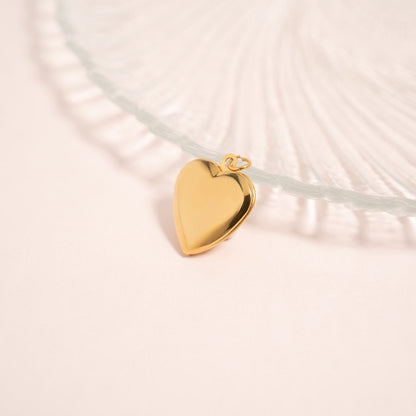 18K Gold PVD Stainless Steel Heart Locket