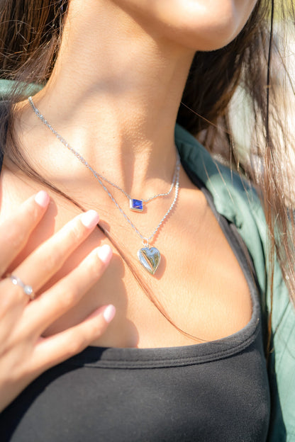 Stainless Steel Emerald Birthstone Connector Charm