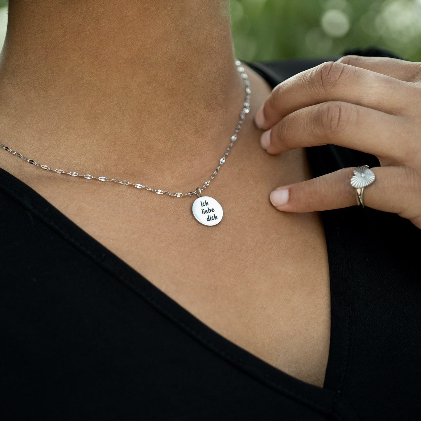 18K Gold PVD Stainless Steel I Love You Language Charm