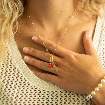 18K Gold PVD Stainless Steel Charm Clasp
