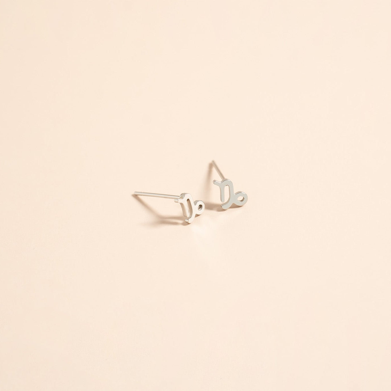 18K Gold PVD Stainless Steel Zodiac Stud Earrings