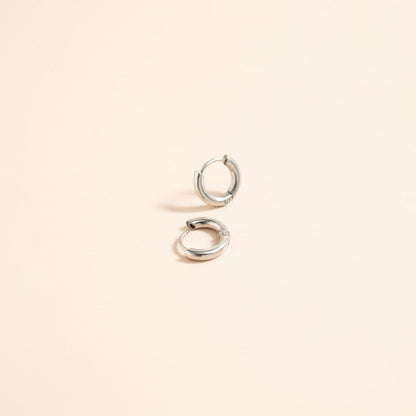 18K Gold PVD Stainless Steel Minimalist Thin Huggie Earrings