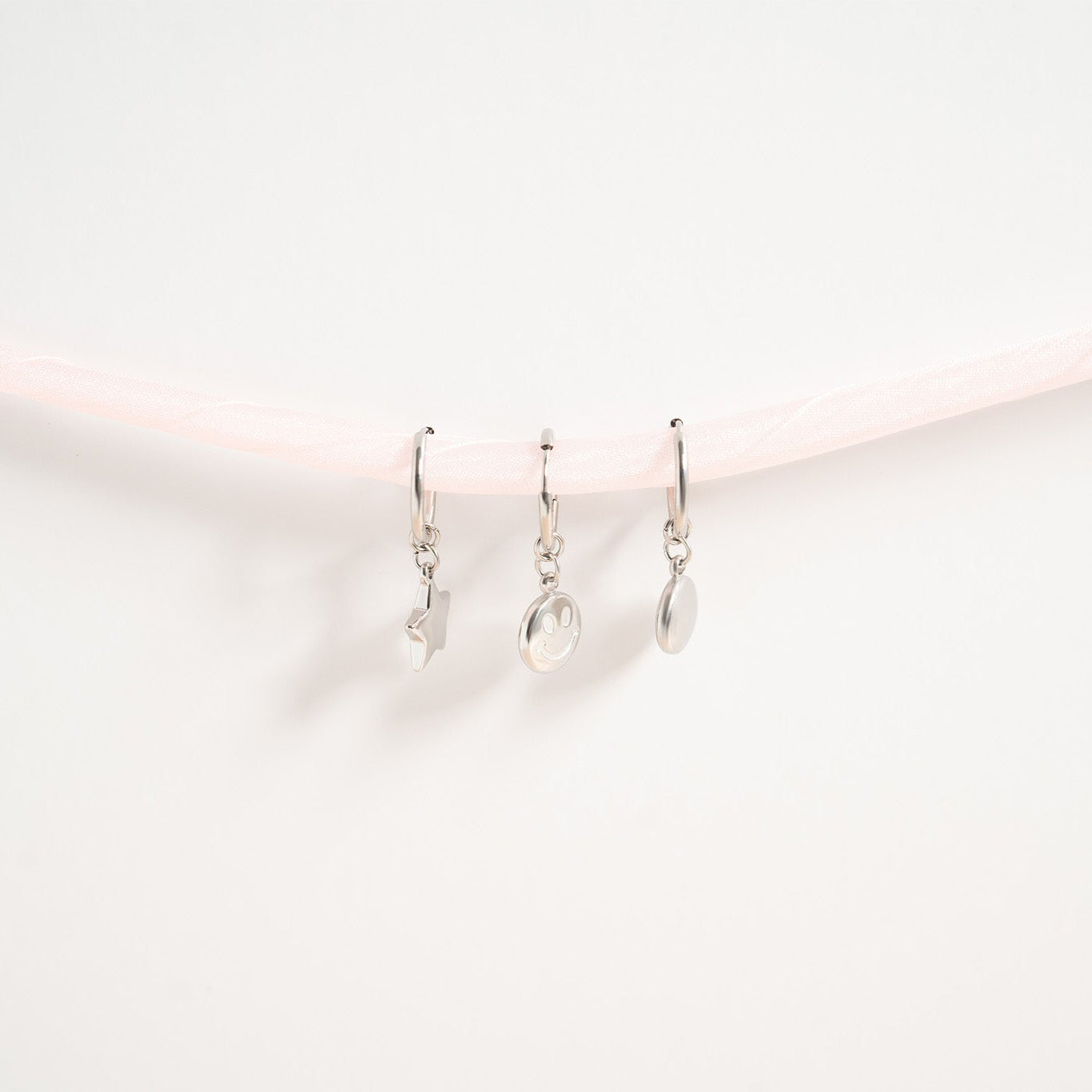 18K Gold PVD Stainless Steel Star Huggie Earrings