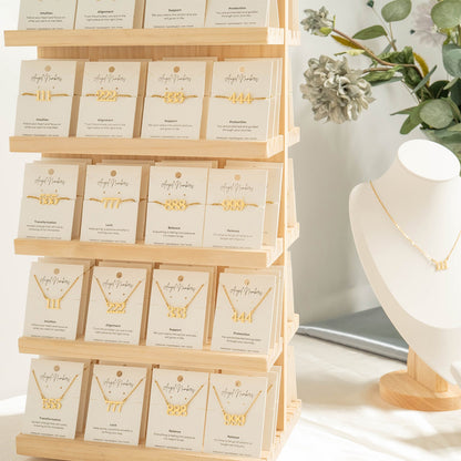Angel Number Jewelry Display Set