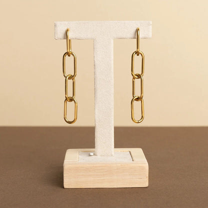 Wood Single Pair Earring Display