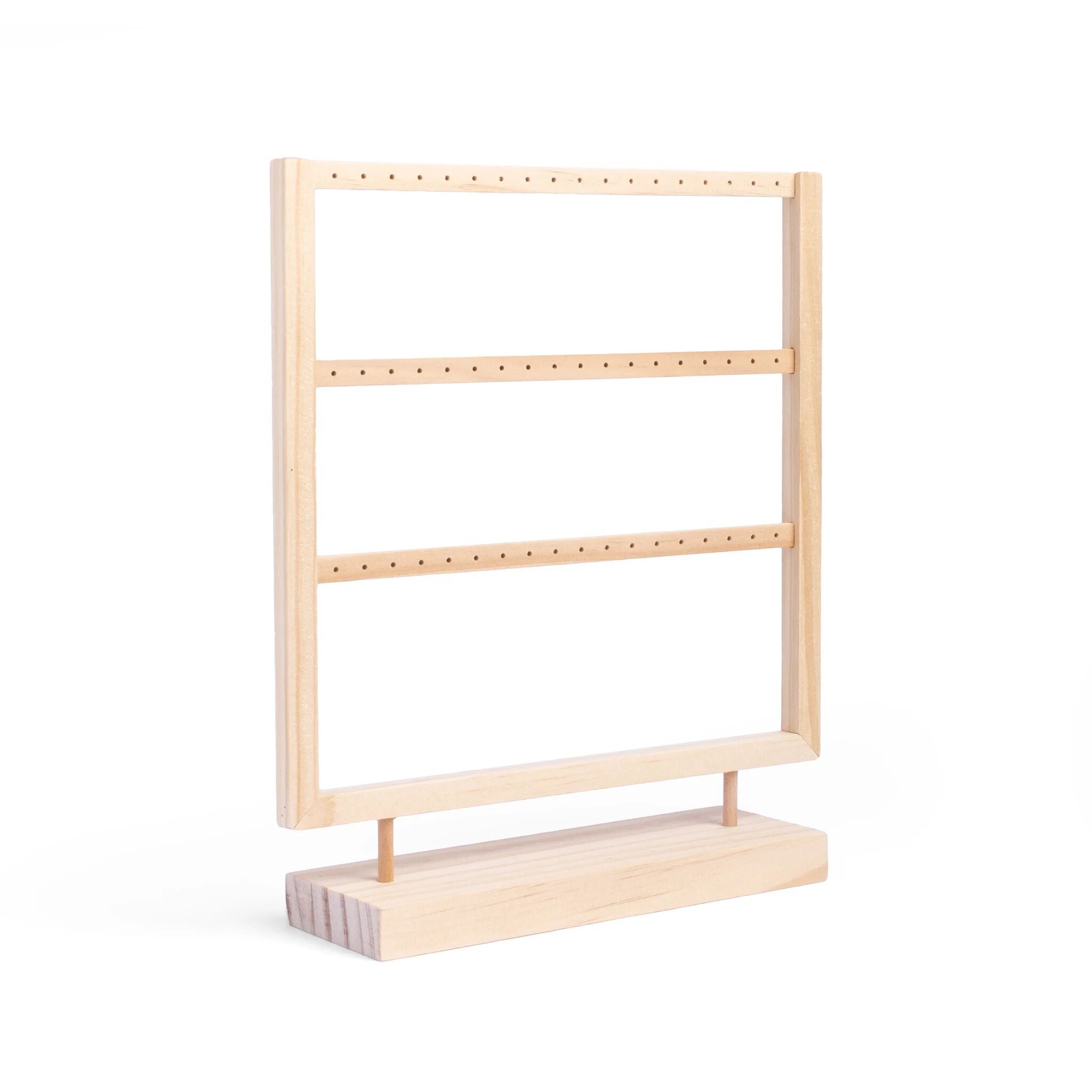 Wood 30 Pair Earring Display