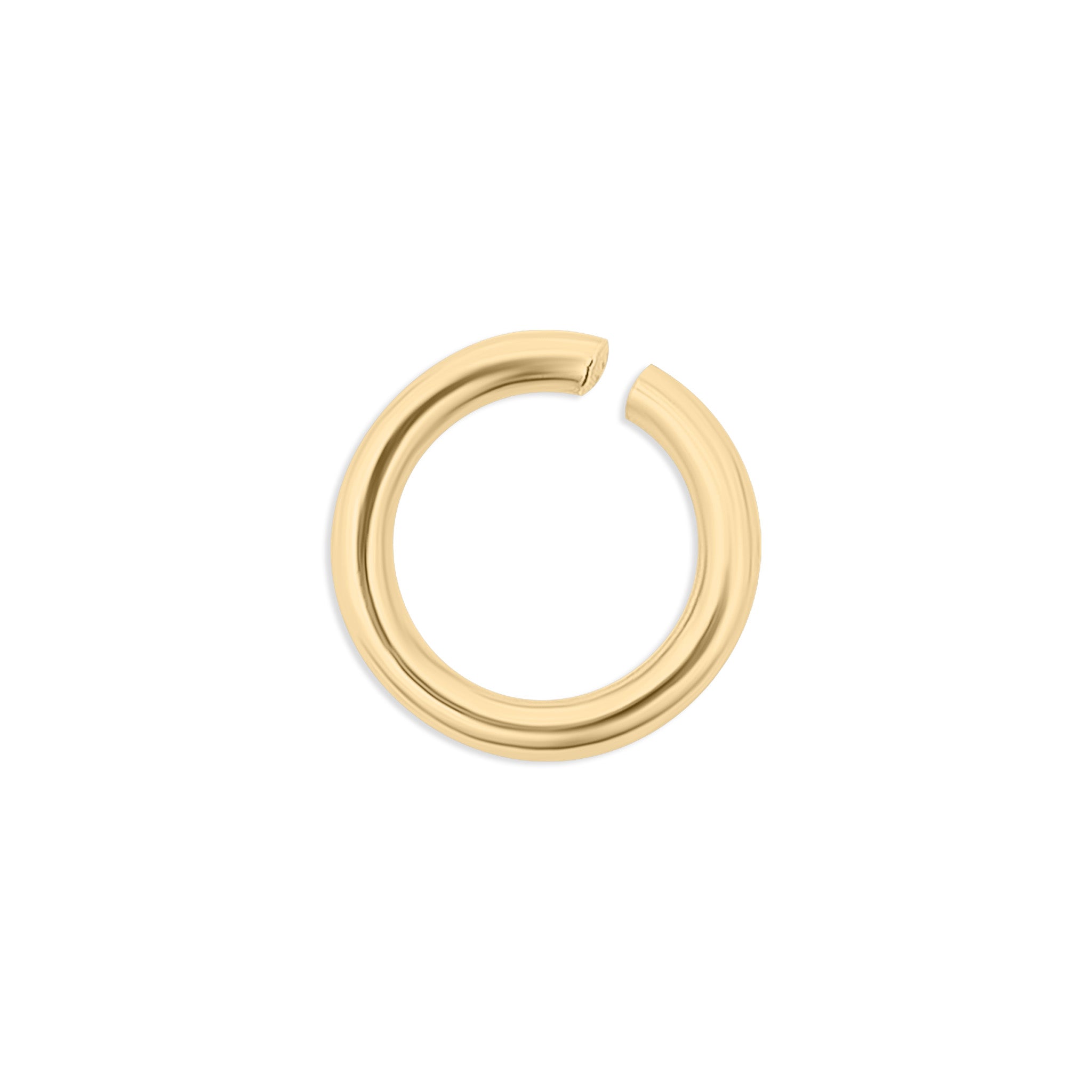 100 Pack 18K Gold PVD Stainless Steel Saw Cut Jump Rings