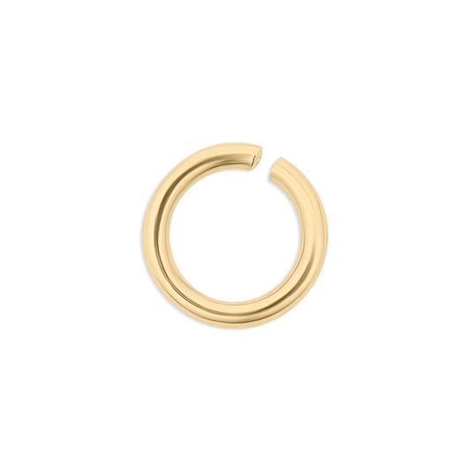 100 Pack 18K Gold PVD Stainless Steel Saw Cut Jump Rings