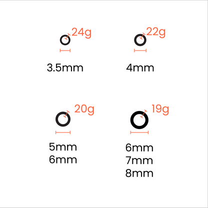 100 Pack 18K Gold PVD Stainless Steel Saw Cut Jump Rings