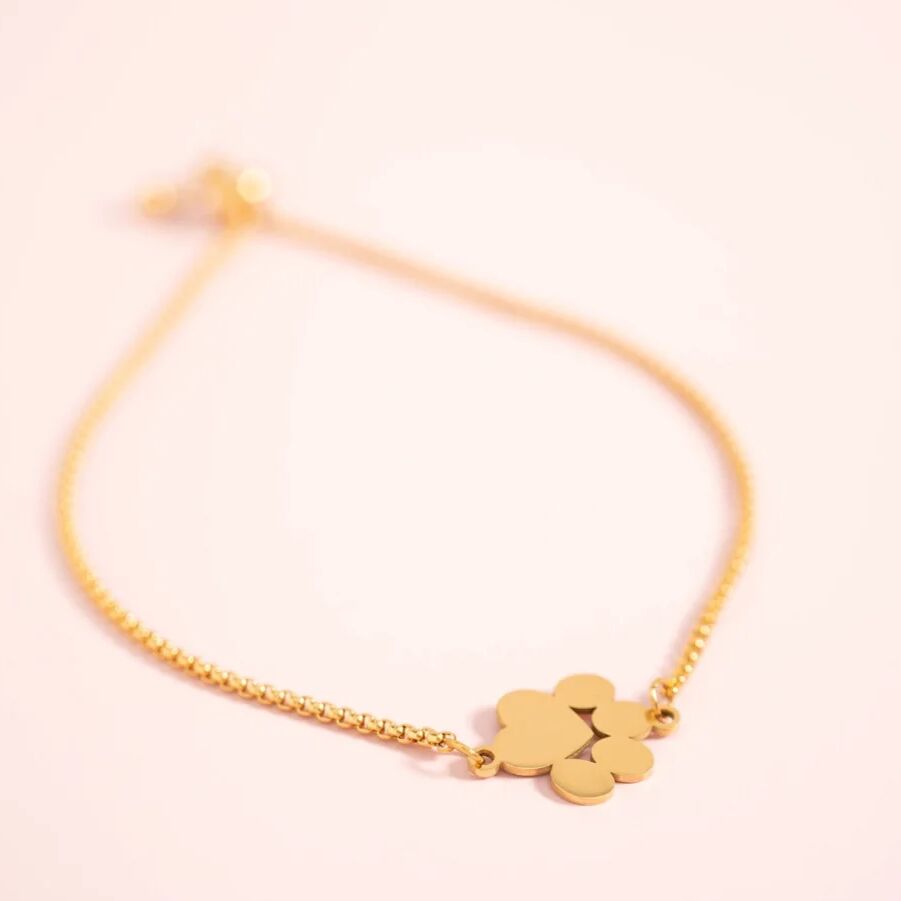 18K Gold PVD Stainless Steel Adjustable Bead Cinch Bolo Chain Bracelet