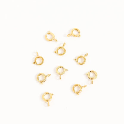 18K Gold PVD Stainless Steel Spring Clasp