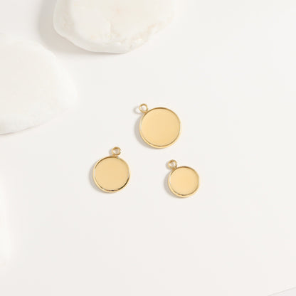 18K Gold PVD Stainless Steel Cabochon Bezel 10 Pack