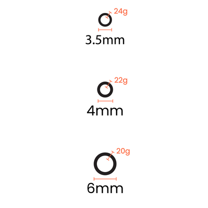 10 Pack .925 Sterling Silver Open Jump Rings