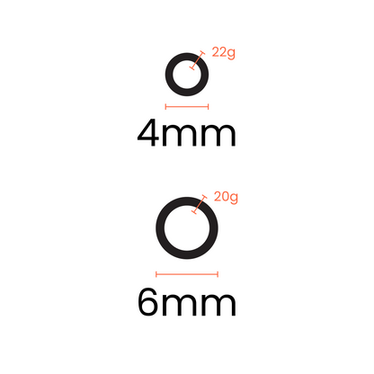 10 Pack 10K Solid Gold Open Jump Rings