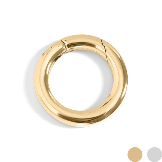 18K Gold PVD Stainless Steel Circle Carabiner