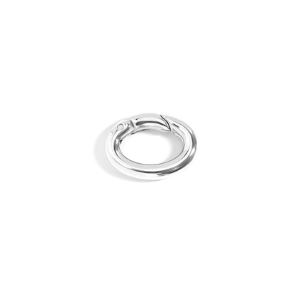 18K Gold PVD Stainless Steel Rounded Oval Carabiner