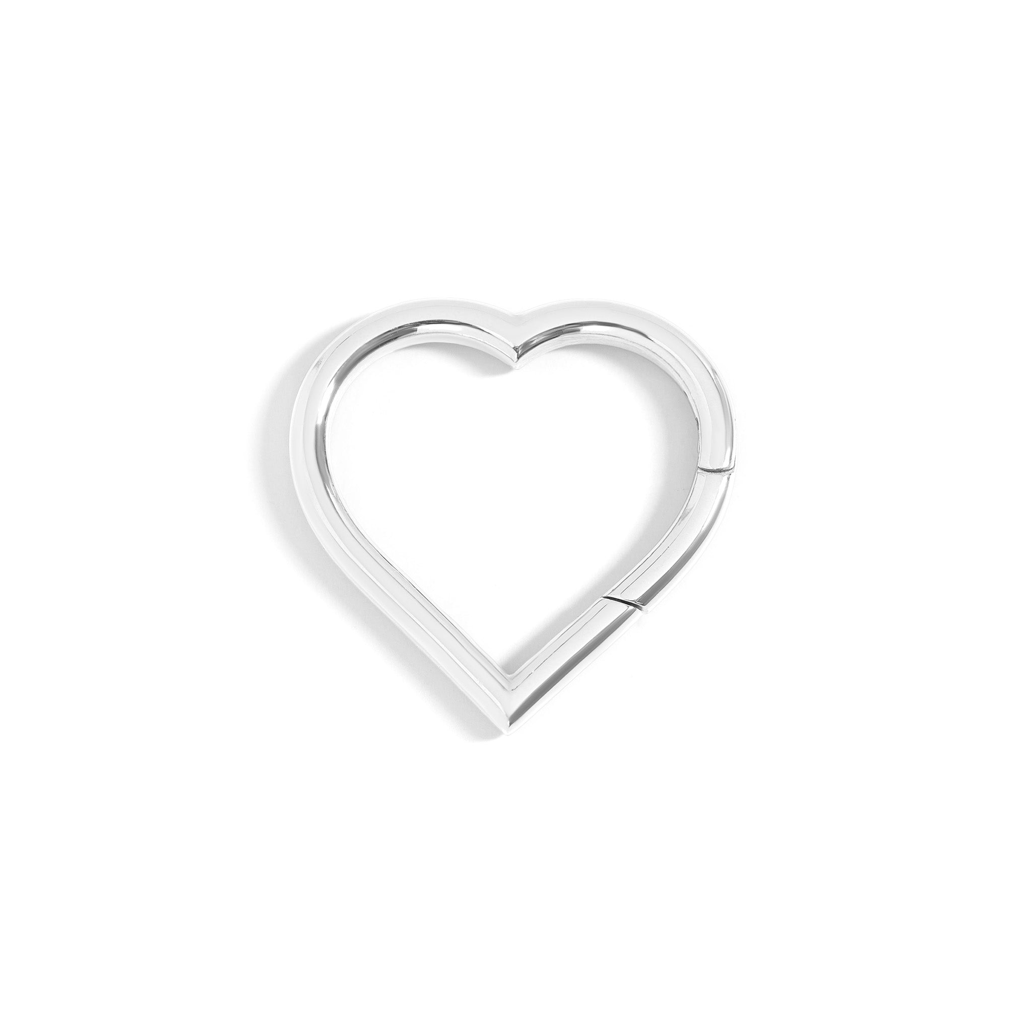 18K Gold PVD Stainless Steel Medium Heart Carabiner