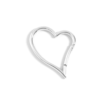 18K Gold PVD Stainless Steel Large Heart Carabiner
