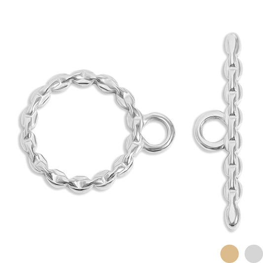 18K Gold PVD Stainless Steel Link Toggle Clasp
