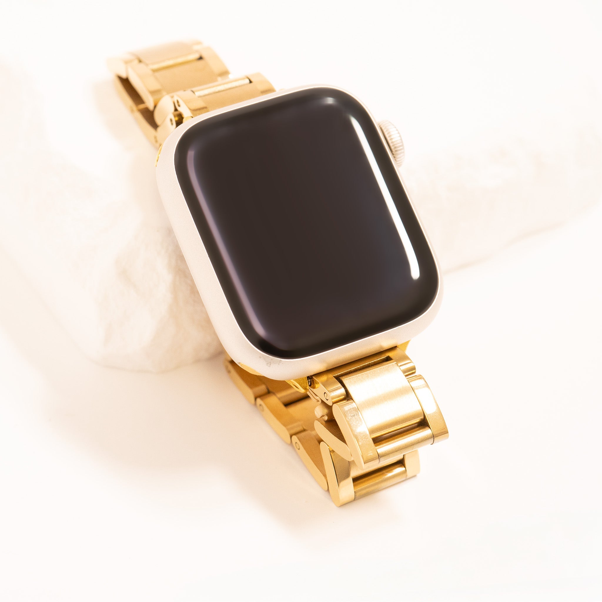 18K Gold PVD Stainless Steel Classic Smartwatch Band