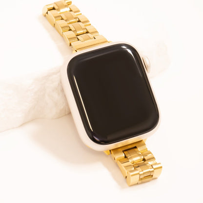 18K Gold PVD Stainless Steel Classic Slim Smartwatch Band