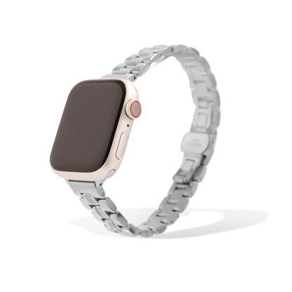 Silver Smart Watch Band