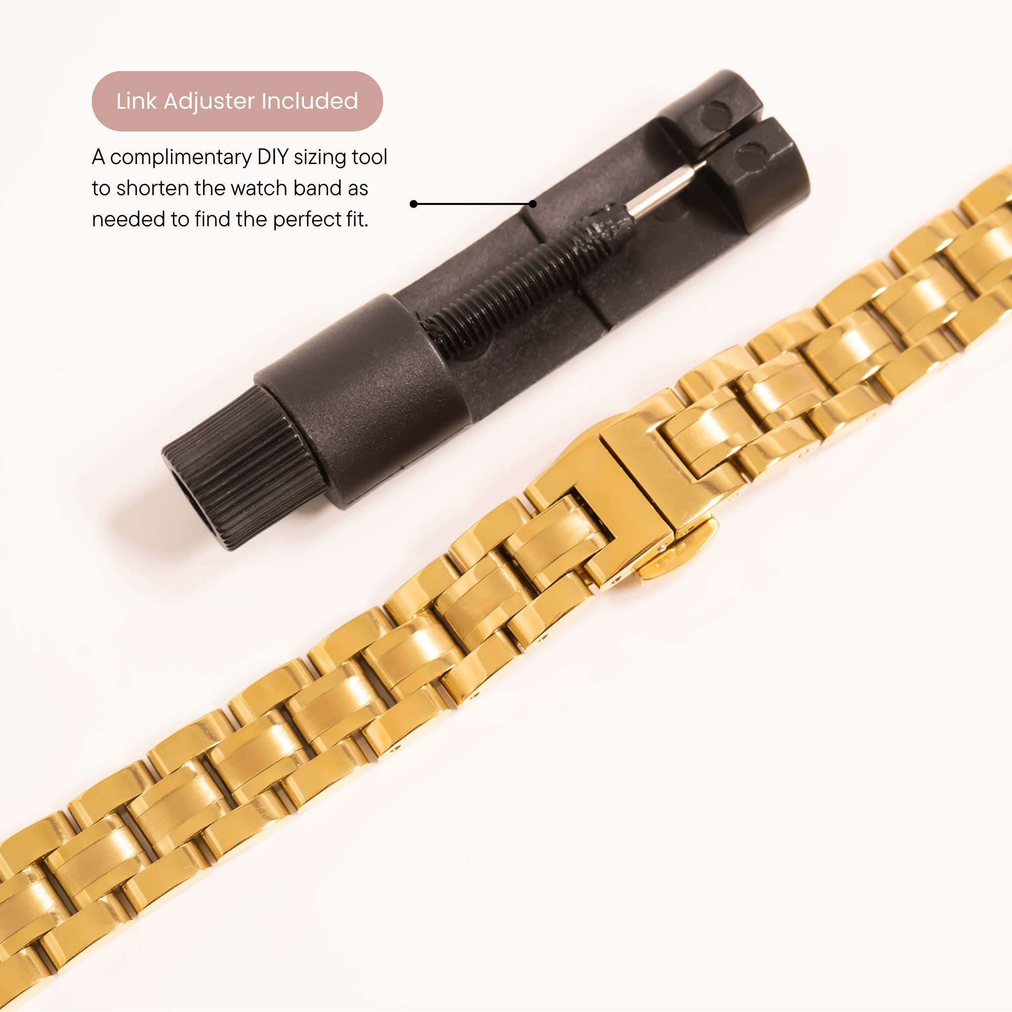 18K Gold PVD Steel Classic 2.0 Smartwatch Band
