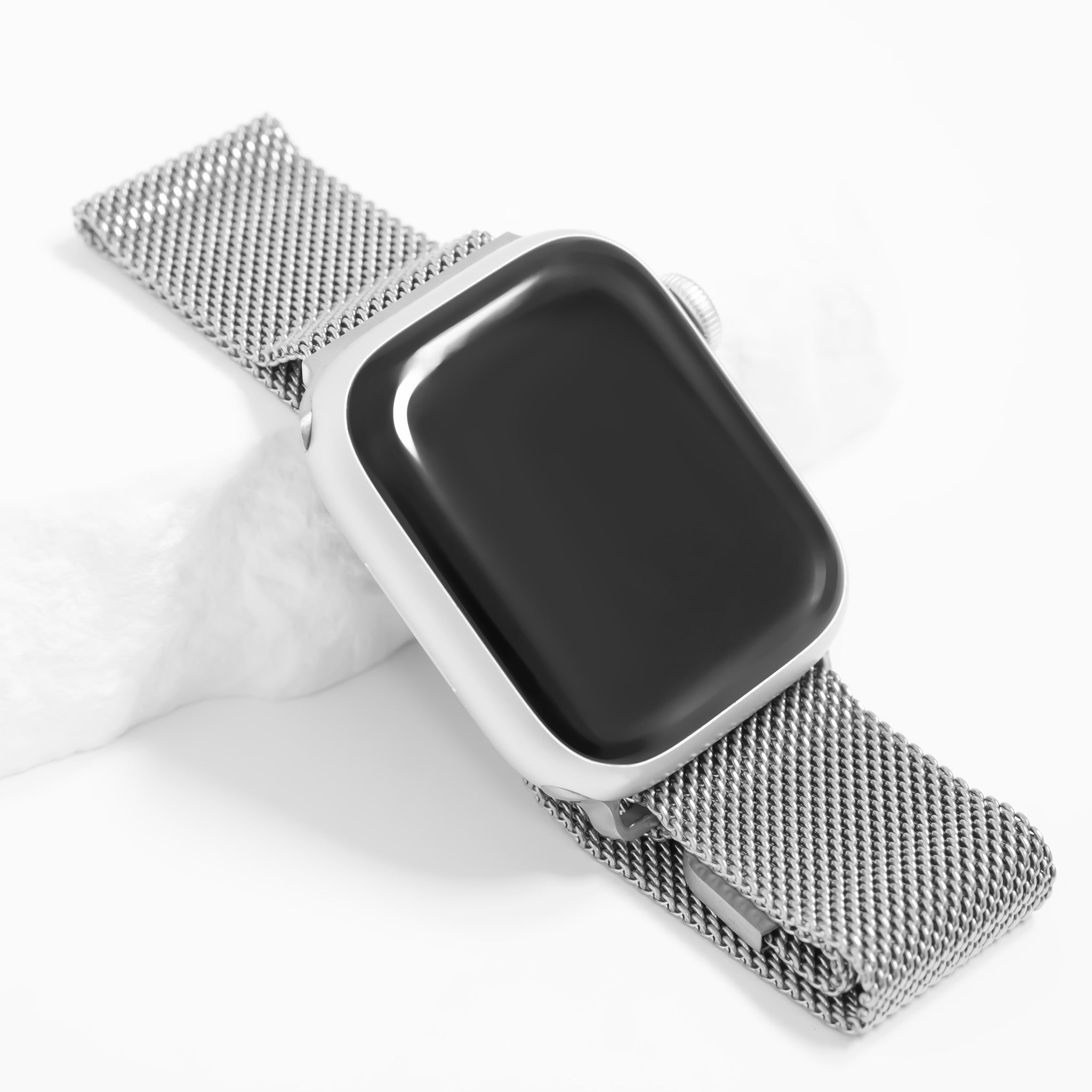 18K Gold PVD Stainless Steel Mesh Smartwatch Band