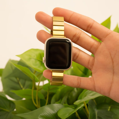 18K Gold PVD Stainless Steel Flex Smartwatch Band