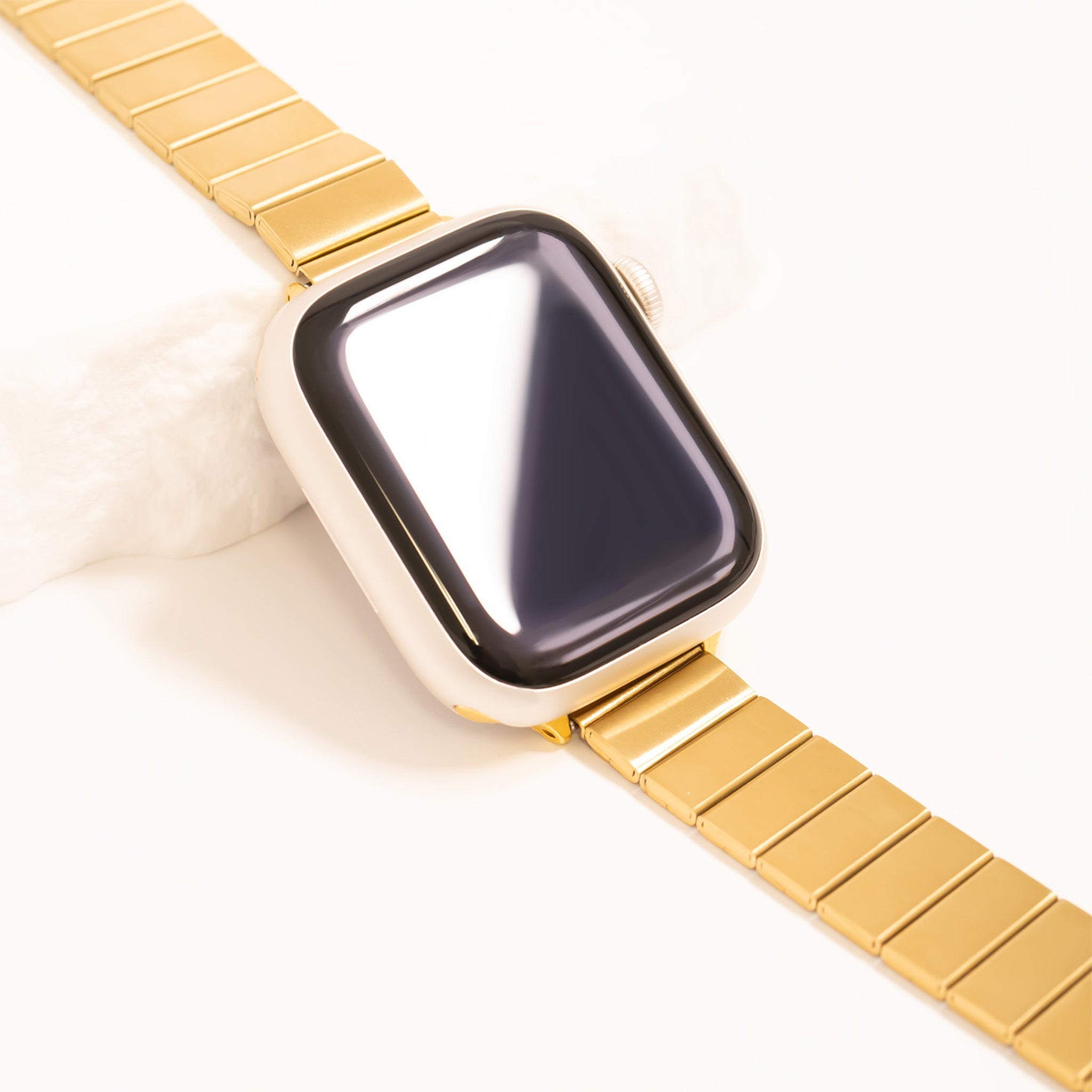 18K Gold PVD Stainless Steel Flex Smartwatch Band
