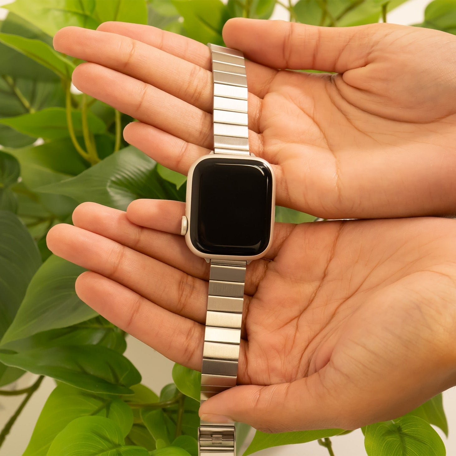 18K Gold PVD Stainless Steel Flex Smartwatch Band