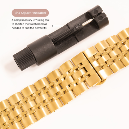 18K Gold PVD Stainless Steel Heritage Smartwatch Band