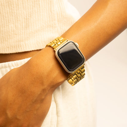 18K Gold PVD Stainless Steel Heritage Smartwatch Band