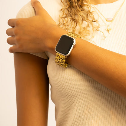 18K Gold PVD Stainless Steel Heritage Smartwatch Band