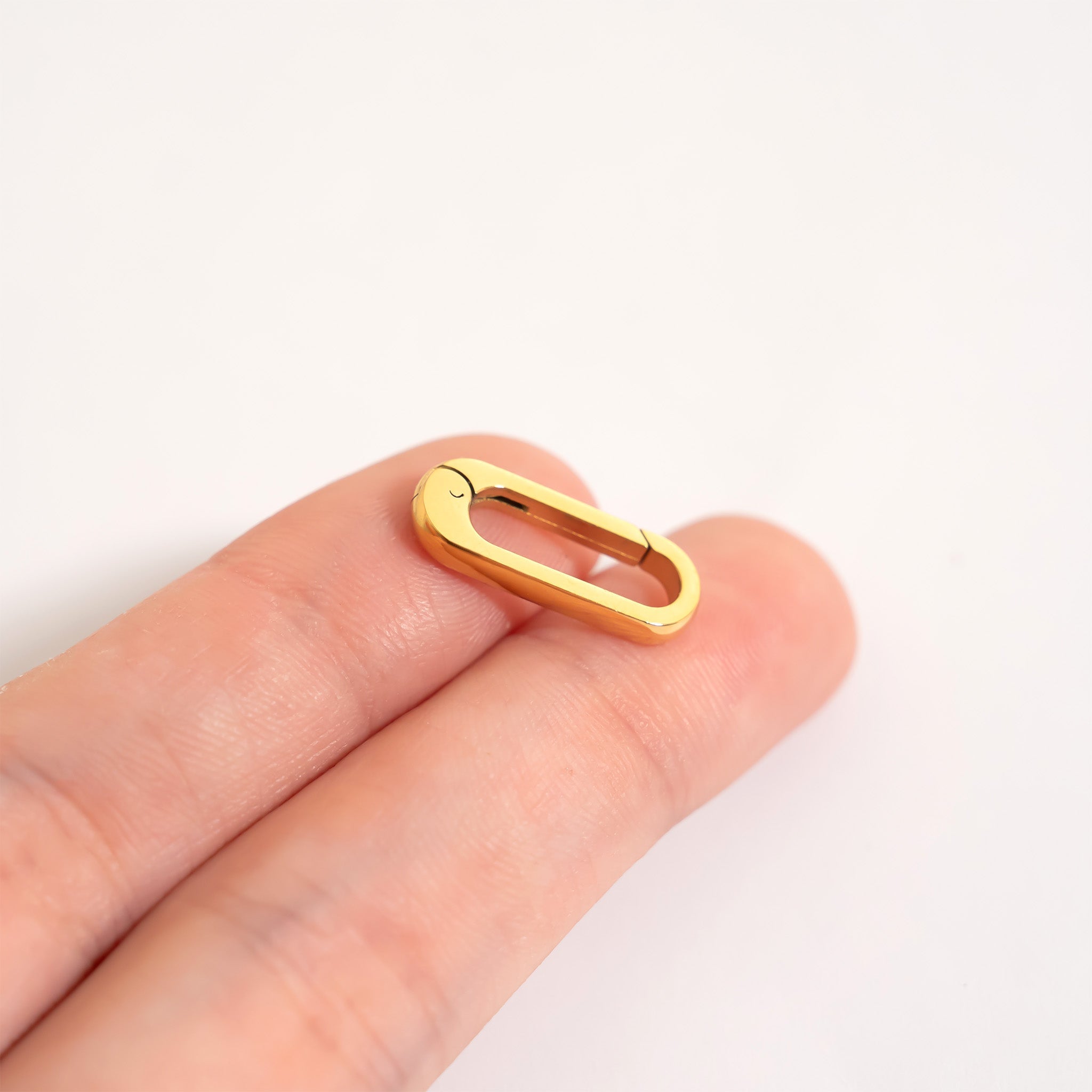 18K Gold PVD Stainless Steel Charm Clasp