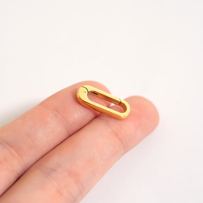 18K Gold PVD Stainless Steel Charm Clasp