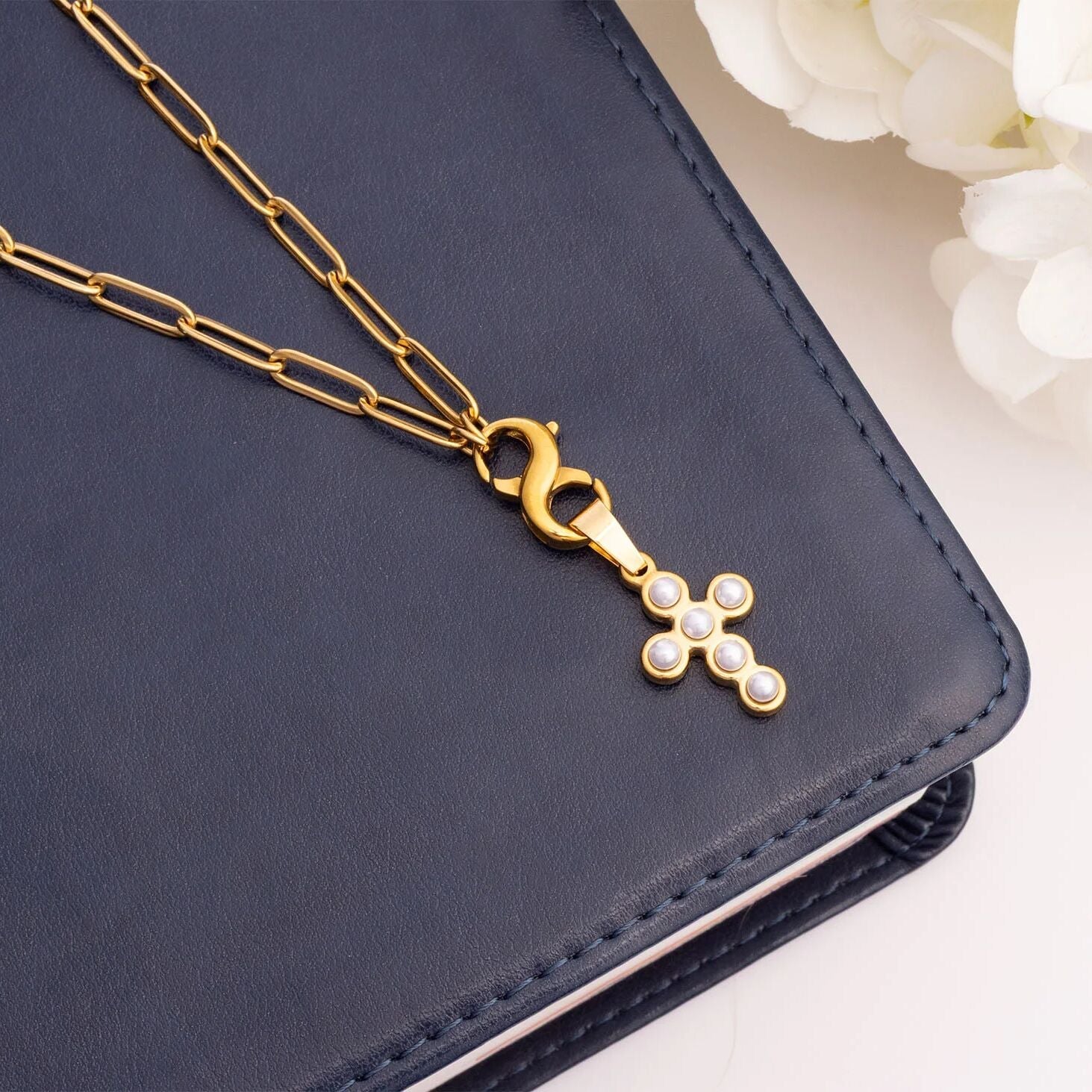 18K Gold PVD Stainless Steel Infinity Charm Clasp