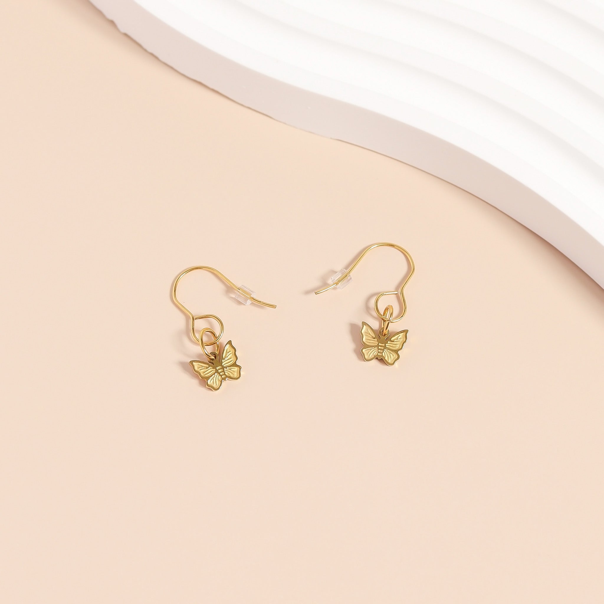 18K Gold PVD Stainless Steel Dainty Butterfly Charm