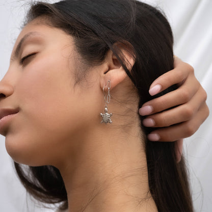 18K Gold PVD Stainless Steel Paperclip Earrings