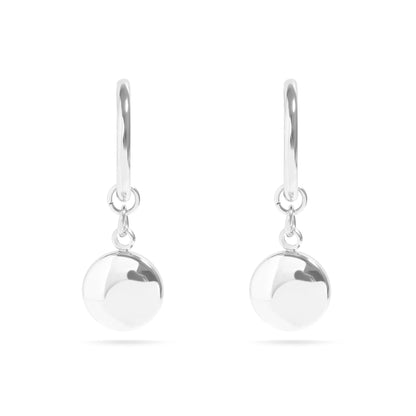 18K Gold PVD Stainless Steel Circle Coin Pendant Earrings