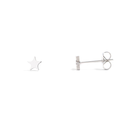 18K Gold PVD Stainless Steel Star Stud Earrings
