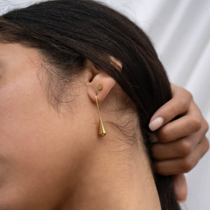 18K Gold PVD Stainless Steel Drop Earrings