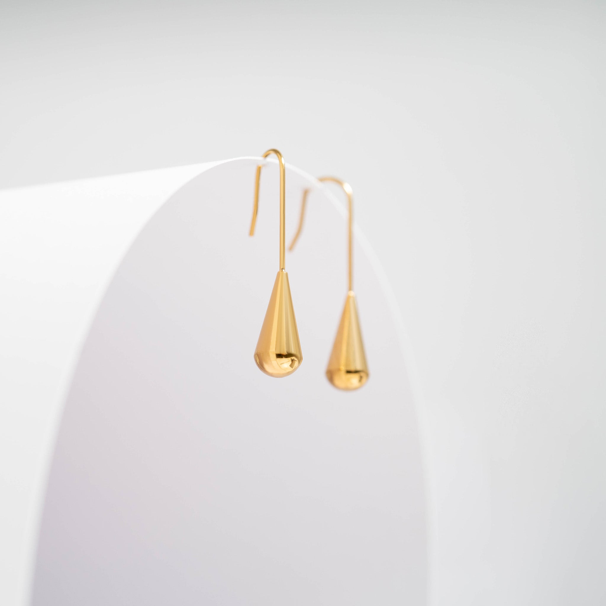 18K Gold PVD Stainless Steel Drop Earrings