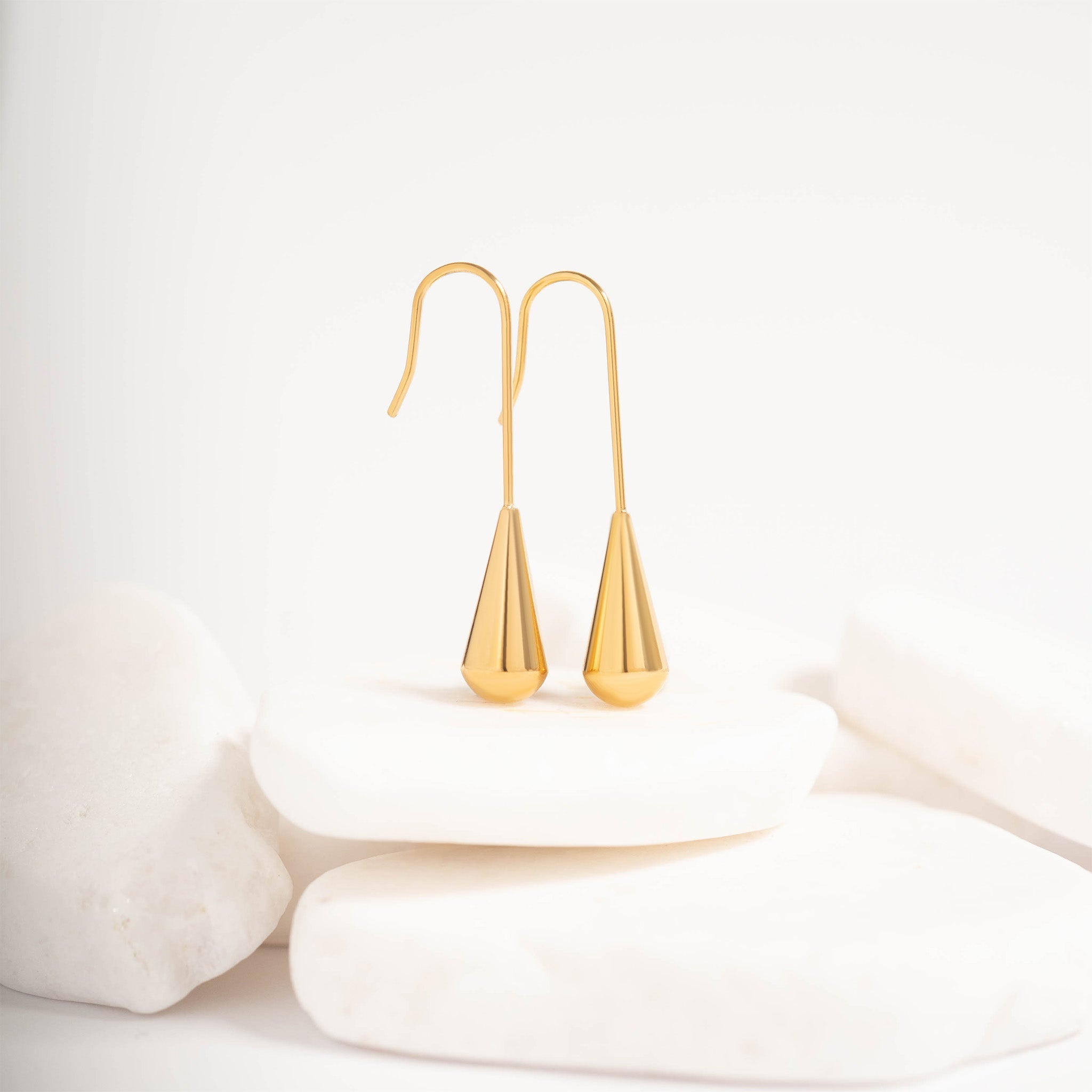 18K Gold PVD Stainless Steel Drop Earrings