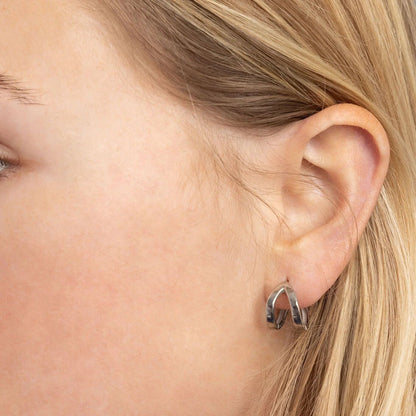 18K Gold PVD Stainless Steel Split Hoop Earring