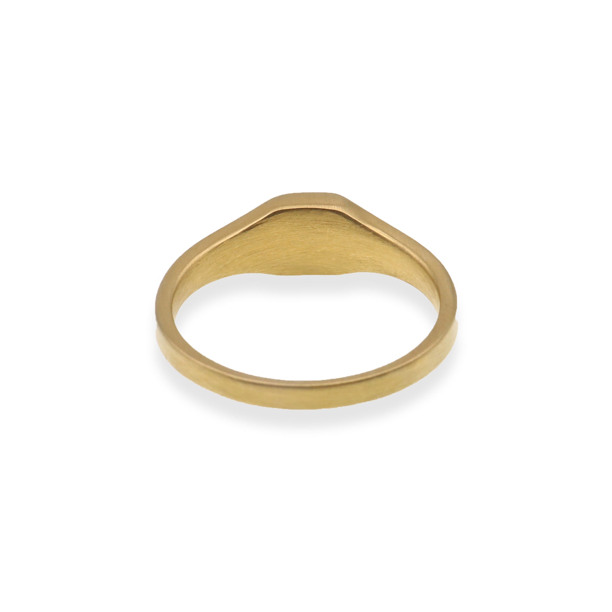 18K Gold PVD Stainless Steel Blank Engravable Square Signet Ring