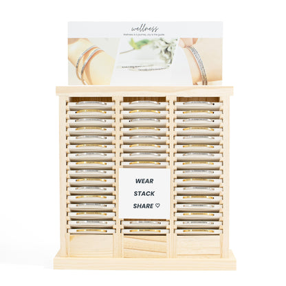 Wellness Engraved Bracelet Display