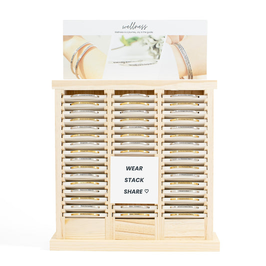 Wellness Engraved Bracelet Display